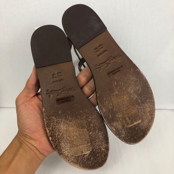 Miss Trish Embellished Calf Hair Leather Sandals - Picture 5 of 5